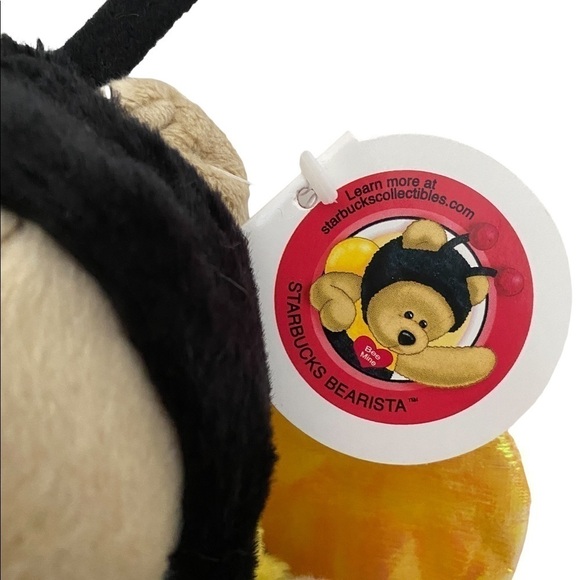 STARBUCKS | Vintage 2005 Bearista Bear Plush Bee Mine Valentine’s NWT Ra… - Picture 3 of 7